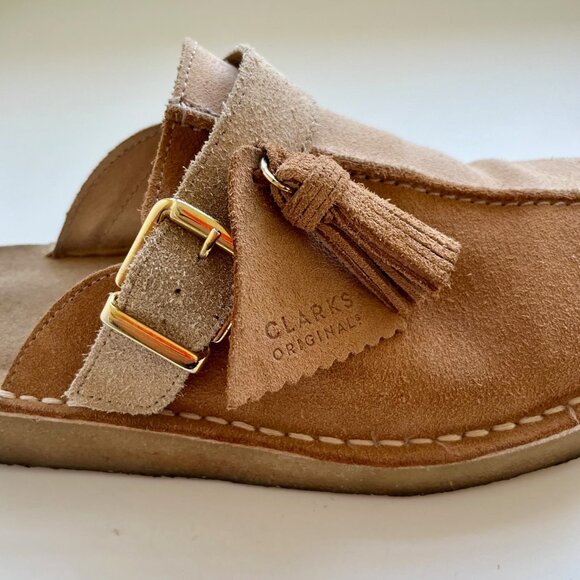 Clarks Trek Mule Two Tone Tan | Size 7.5 - Picture 4 of 9